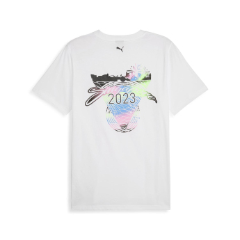 Mercedes AMG Petronas tricou de bărbați Singapore white F1 Team 2023