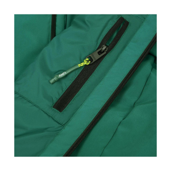 Aston Martin geacă de bărbați cu glugă Puffy Alonso green F1 Team 2025