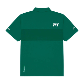 Aston Martin tricou polo Minimal Alonso Kimoa green F1 Team 2025