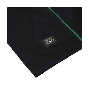 Aston Martin hanorac de bărbați cu glugă Tech Alonso Kimoa black F1 Team 2025