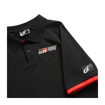 Toyota Gazoo Racing tricou polo GR Logo black 2024