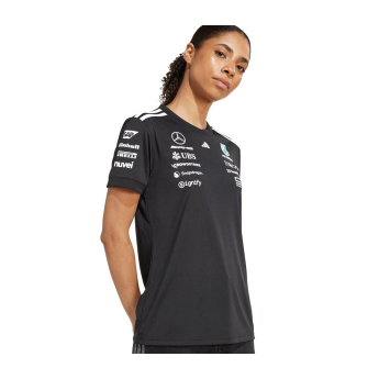Mercedes AMG Petronas tricou de dama official Teamline Replica black F1 Team 2025