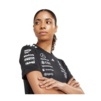 Mercedes AMG Petronas tricou de dama official Teamline Replica black F1 Team 2025