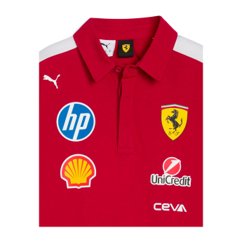Ferrari tricou polo official Teamline Replica F1 Team 2025