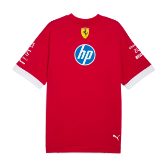 Ferrari tricou de bărbați official Teamline Replica red F1 Team 2025