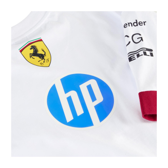 Ferrari tricou de bărbați Drivers Oversized white F1 Team 2025