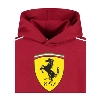 Ferrari hanorac cu glugă pentru copii Shield red F1 Team 2025