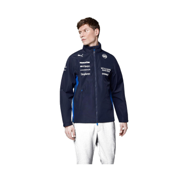 Williams Martini Racing geacă de bărbați cu glugă Rain official Teamline Replica blue F1 Team 2025
