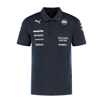 Williams Martini Racing tricou polo official Teamline Replica black F1 Team 2025