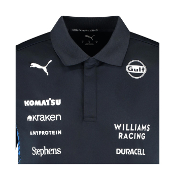 Williams Martini Racing tricou polo official Teamline Replica black F1 Team 2025