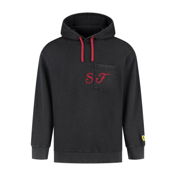 Ferrari hanorac de bărbați cu glugă Graphic black F1 Team 2025