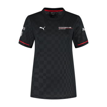 Porsche Motorsport tricou de dama official Teamline Replica black 2025