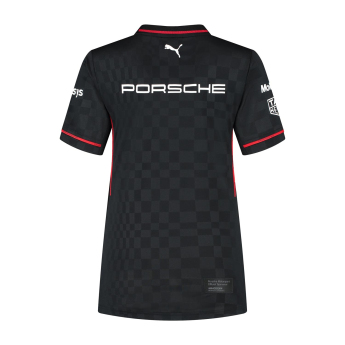 Porsche Motorsport tricou de dama official Teamline Replica black 2025