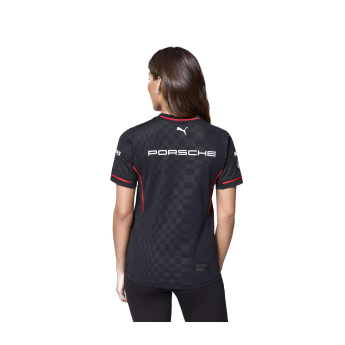 Porsche Motorsport tricou de dama official Teamline Replica black 2025