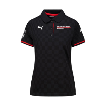 Porsche Motorsport tricou polo de damă official Teamline Replica black 2025