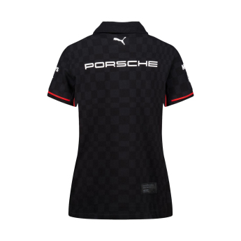 Porsche Motorsport tricou polo de damă official Teamline Replica black 2025