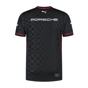 Porsche Motorsport tricou de bărbați official Teamline Replica black 2025