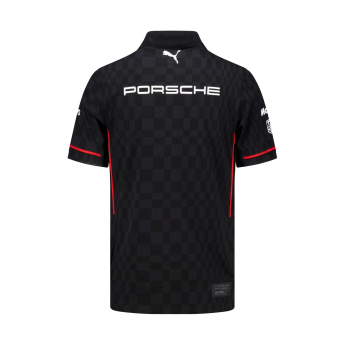 Porsche Motorsport tricou polo official Teamline Replica black 2025
