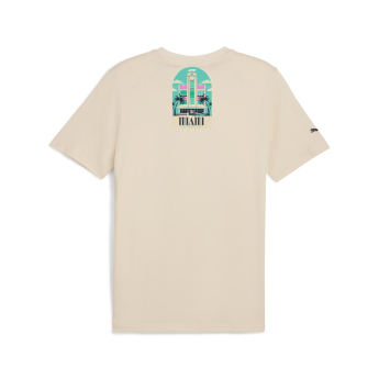 Formula 1 tricou de bărbați Miami GP beige F1 Team 2025