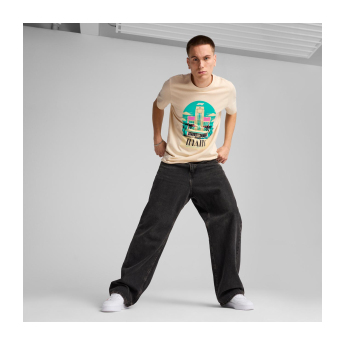 Formula 1 tricou de bărbați Miami GP beige F1 Team 2025