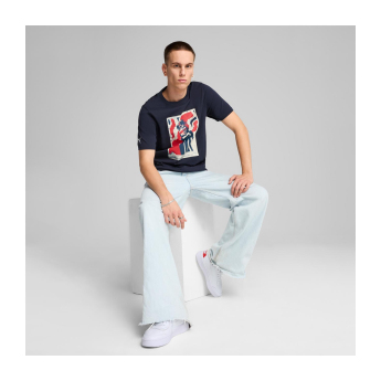 Formula 1 tricou de bărbați Silverstone GP blue 2025