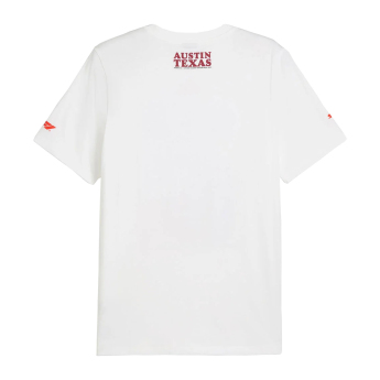 Formula 1 tricou de bărbați Austin GP white 2025