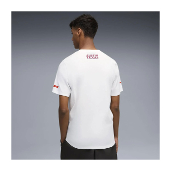 Formula 1 tricou de bărbați Austin GP white 2025