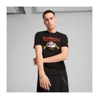 Formula 1 tricou de bărbați DTS Graphic black F1 Team 2025