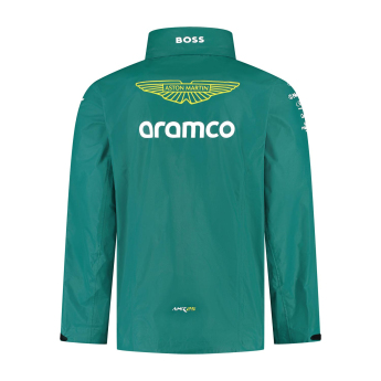 Aston Martin geacă de bărbați Rain official Teamline Replica green F1 Team 2025