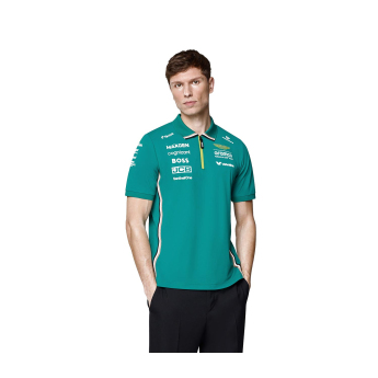Aston Martin tricou polo official Teamline Replica green F1 Team 2025