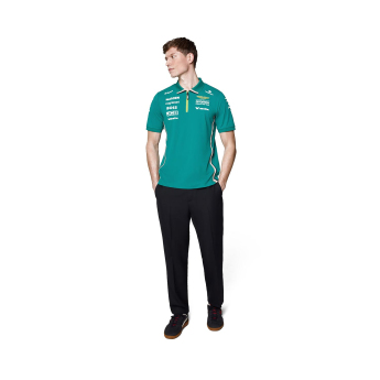 Aston Martin tricou polo official Teamline Replica green F1 Team 2025