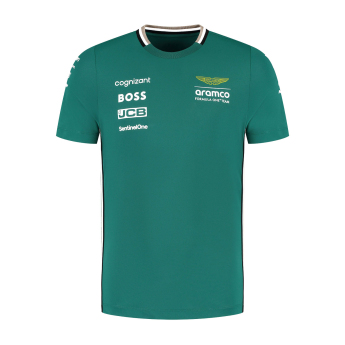 Aston Martin tricou de bărbați official Teamline Replica green F1 Team 2025