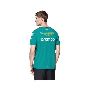 Aston Martin tricou de bărbați official Teamline Replica green F1 Team 2025