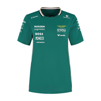 Aston Martin tricou de dama official Teamline Replica green F1 Team 2025