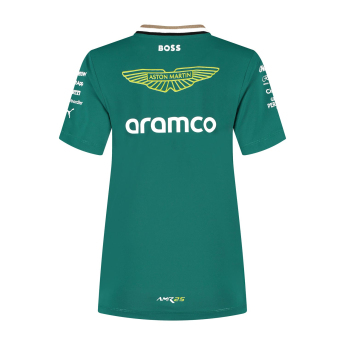 Aston Martin tricou de dama official Teamline Replica green F1 Team 2025