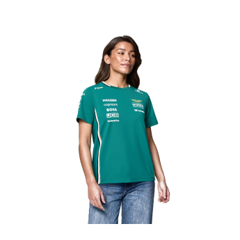 Aston Martin tricou de dama official Teamline Replica green F1 Team 2025