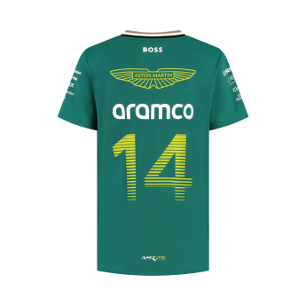 Aston Martin tricou de copii Alonso official Teamline Replica F1 Team 2025