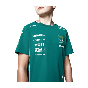 Aston Martin tricou de copii Alonso official Teamline Replica F1 Team 2025