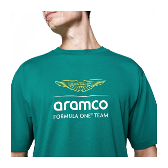 Aston Martin tricou de bărbați Large Logo green F1 Team 2025