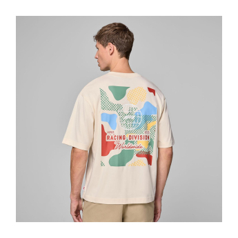 Formula 1 tricou de bărbați Camo Graphic beige F1 Team 2025