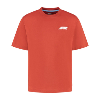 Formula 1 tricou de bărbați Heritage Logo Red F1 Team 2025