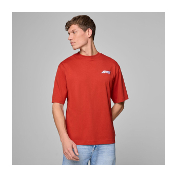 Formula 1 tricou de bărbați Heritage Logo Red F1 Team 2025