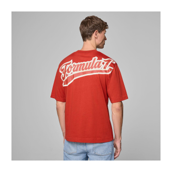 Formula 1 tricou de bărbați Heritage Logo Red F1 Team 2025