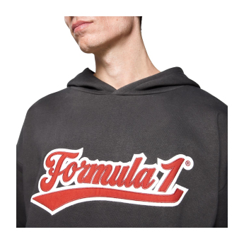 Formula 1 hanorac de bărbați cu glugă Heritage Graphic black F1 Team 2025