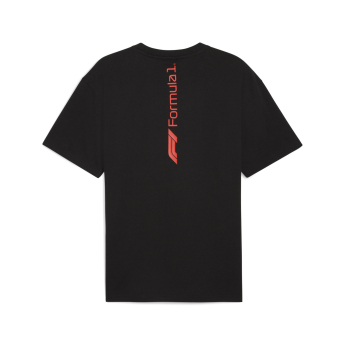 Formula 1 tricou de bărbați Essential Relaxed Logo black F1 Team 2025