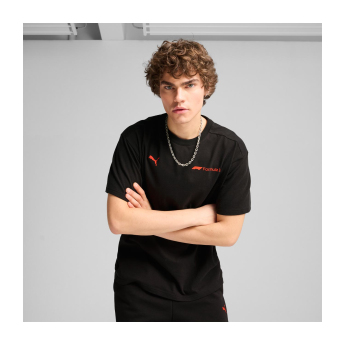 Formula 1 tricou de bărbați Essential Relaxed Logo black F1 Team 2025