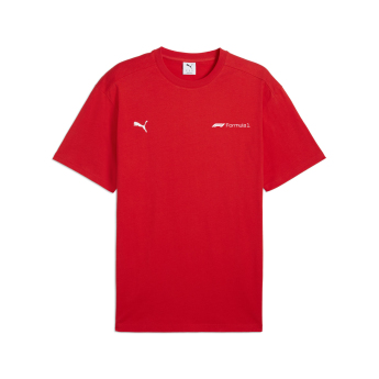 Formula 1 tricou de bărbați Essential Relaxed Logo red F1 Team 2025