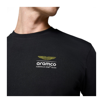 Aston Martin tricou de bărbați Wireframe Graphic black F1 Team 2025