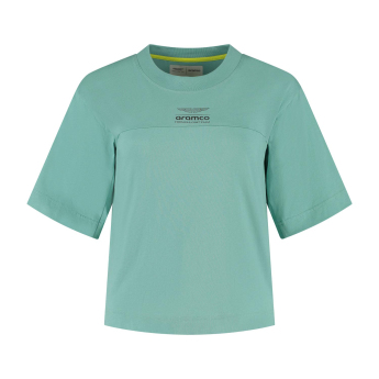 Aston Martin tricou de dama Crop Top green F1 team 2025
