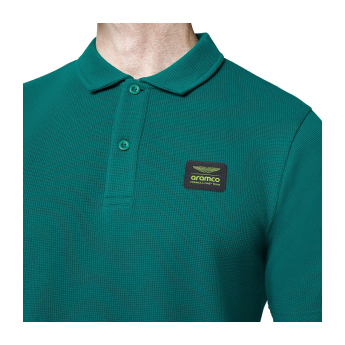 Aston Martin tricou polo Tech Waffle green F1 Team 2025
